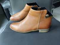 Buty obuwie botki skórzane karmelowe Carinii rozm. 38