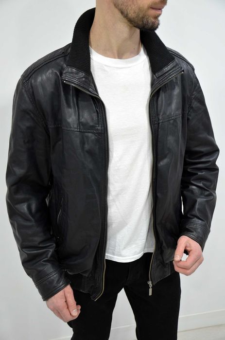 Warren & Parker, 100% натуральна шкіряна куртка, бомбер