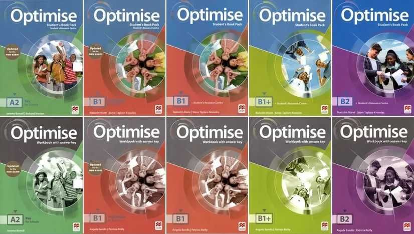 Optimise A2, B1, B1+, B2 Student’s book & Workbook