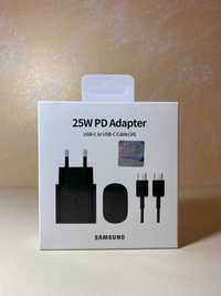 Швидкісний зарядний комплект Samsung 25W блок + кабель Black
