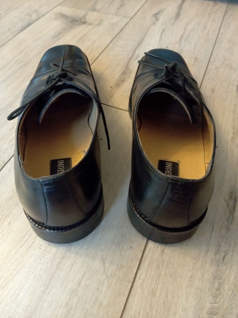 Eleganckie buty, półbuty męskie. Wizytowe, garniturowe. 43. Skóra.