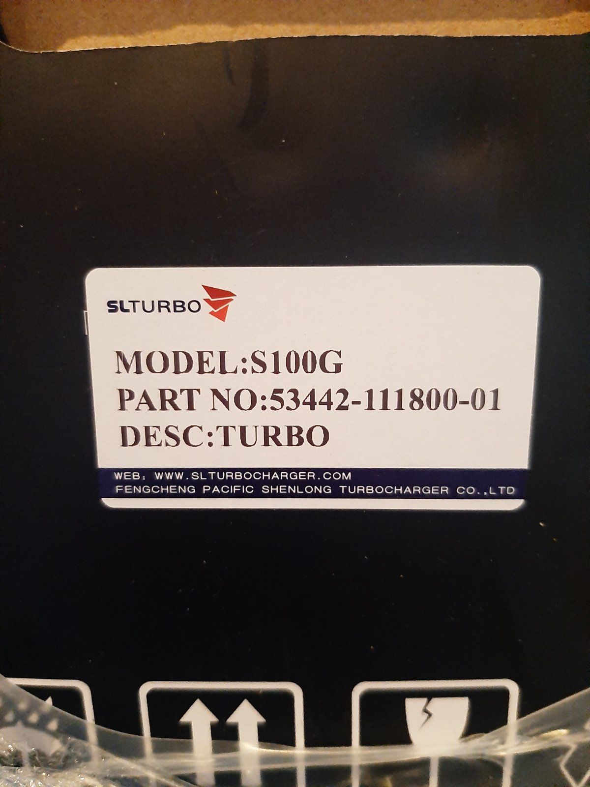 Турбіна модель:S100G номер:53442-111800-01 виробник чехо-словачинна