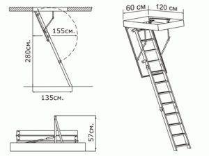 Сходи на горище даховi сходи сходи на чердак чердачные лестницы