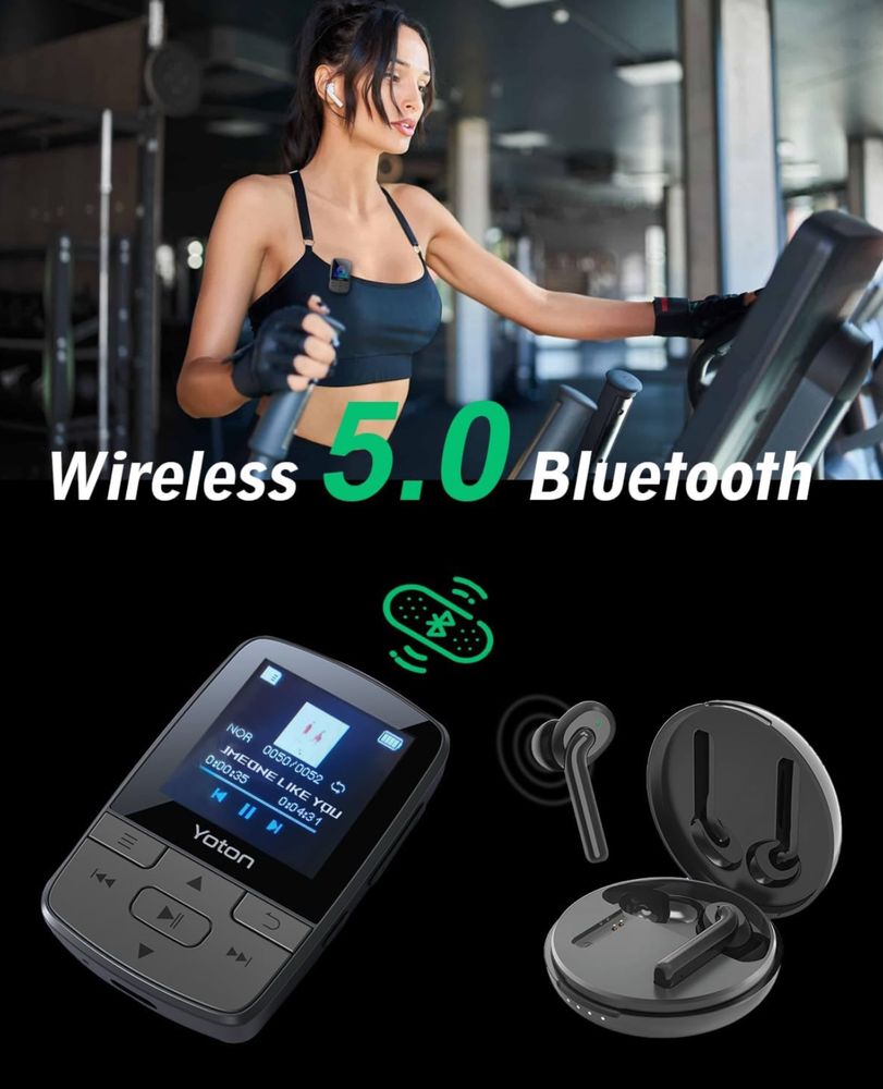 MP3-плеєр YOTON з Bluetooth 5.2, міні-HiFi-музичний плеєр