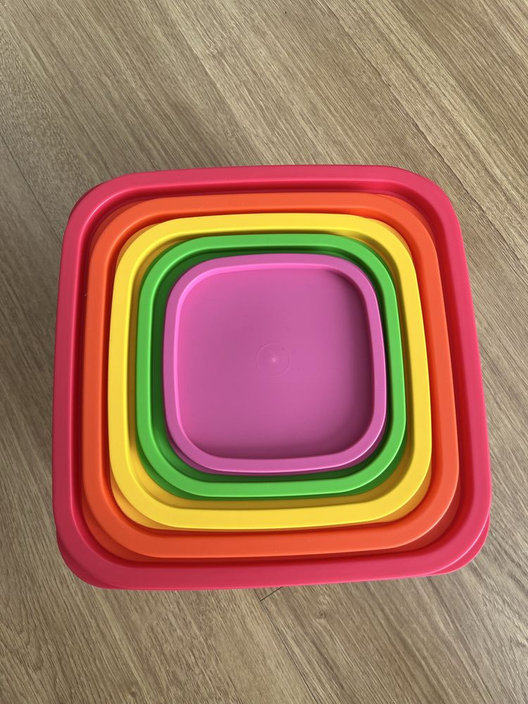 Conjunto de 5 recipientes alimentares