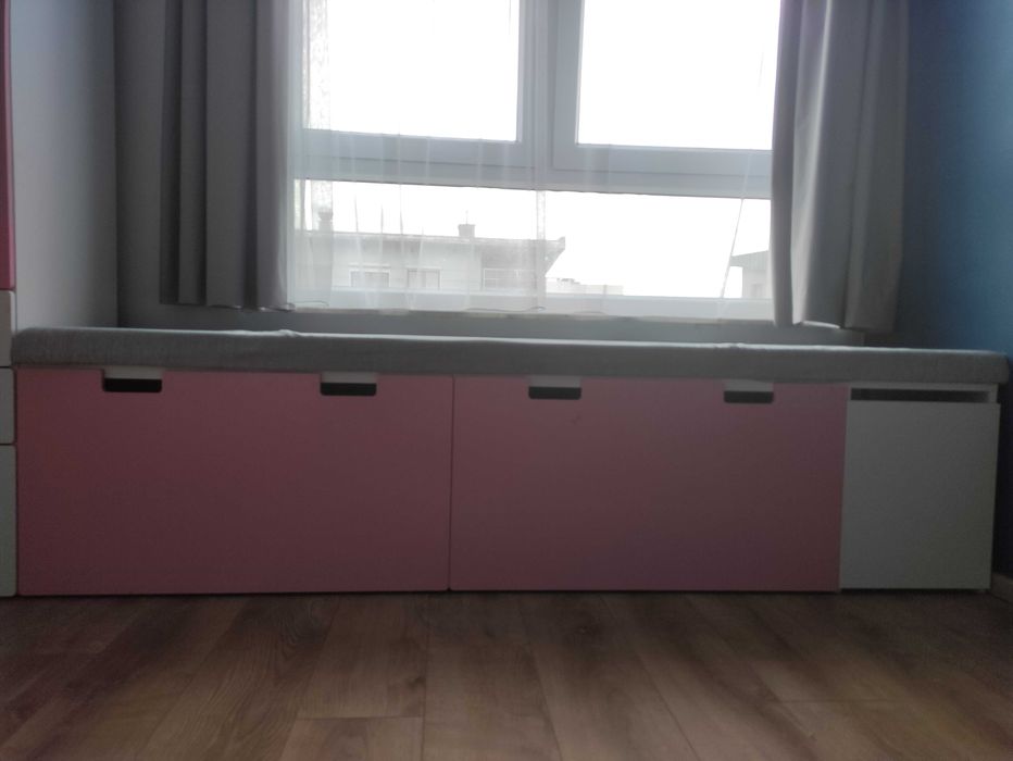 Zestaw mebli Ikea Stuva (szafa, ławki z szufladami) + siedzisko