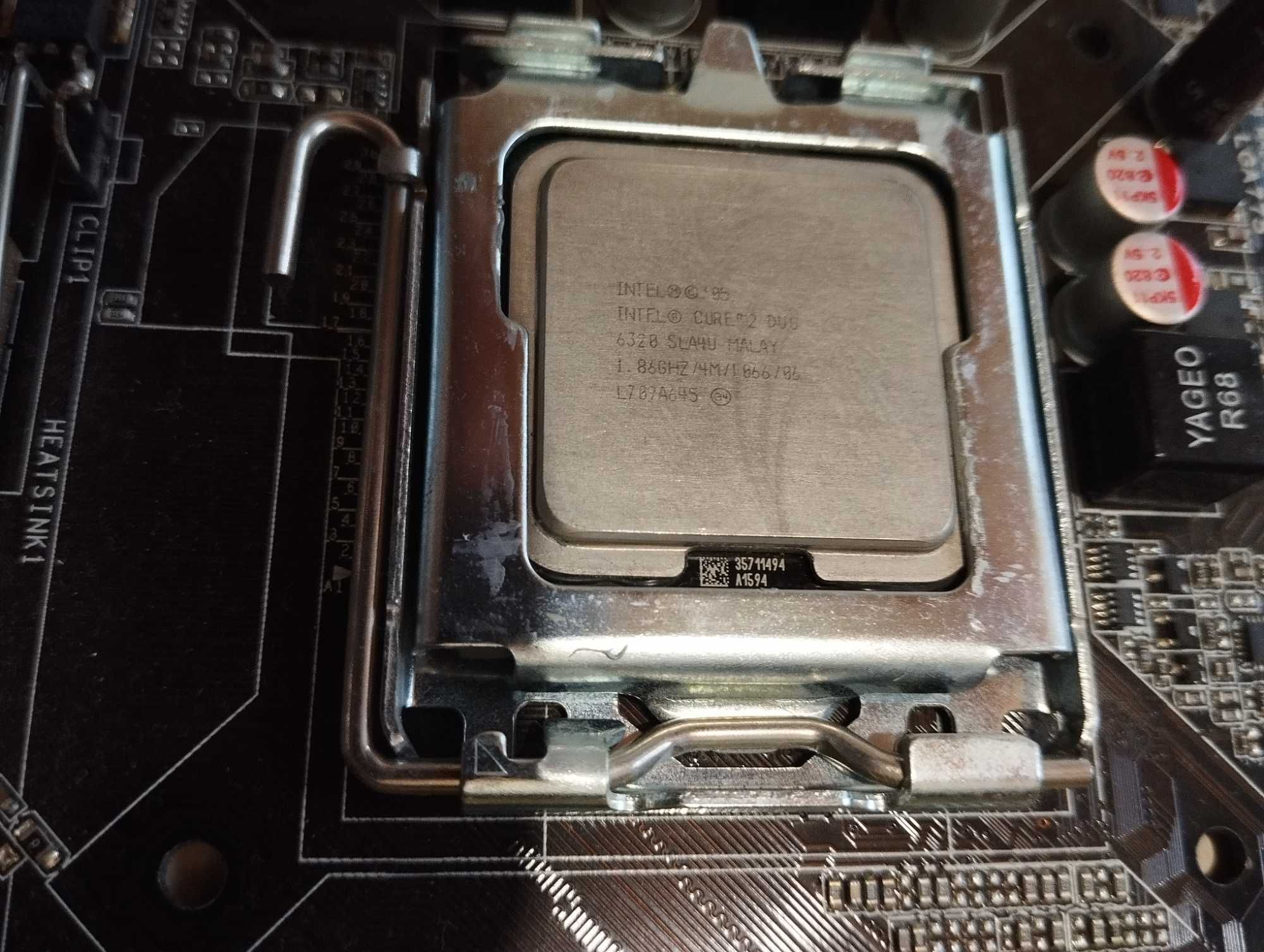 Продам комплект процессор (Intel Core 2 Duo) та ОЗУ (2 ГБ), материнка
