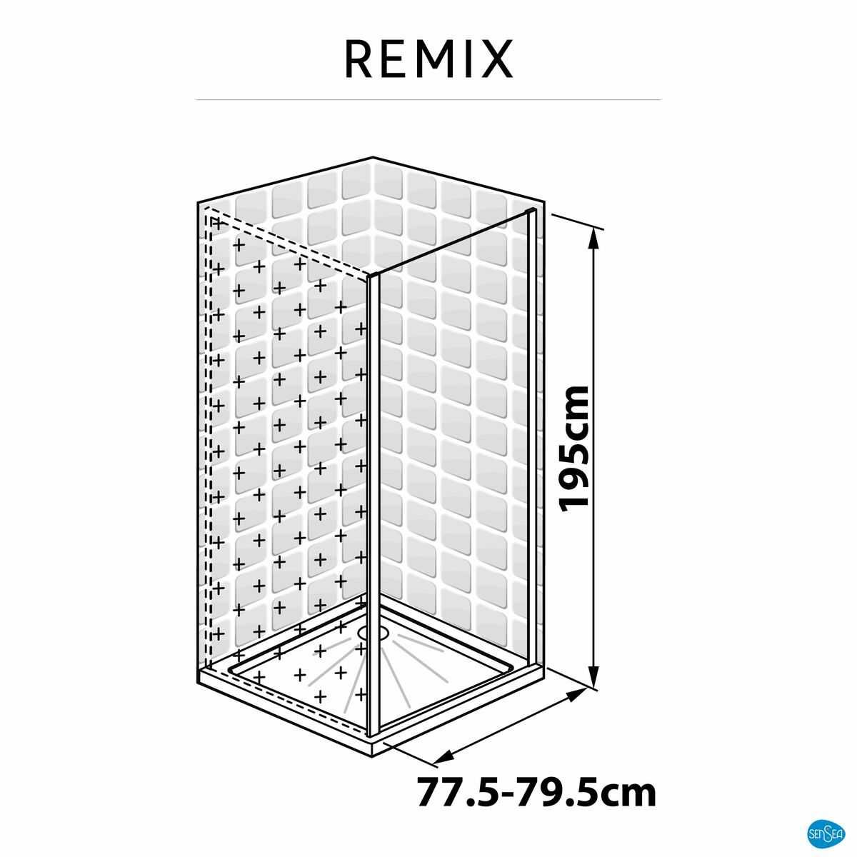 Ścianka boczna Remix 80 X 195 Sensea Leroy Merlin