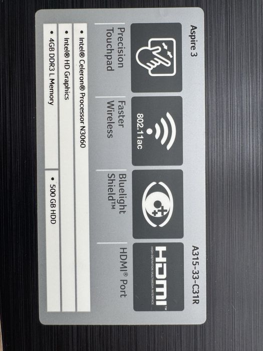 Продам ноутбук acer.