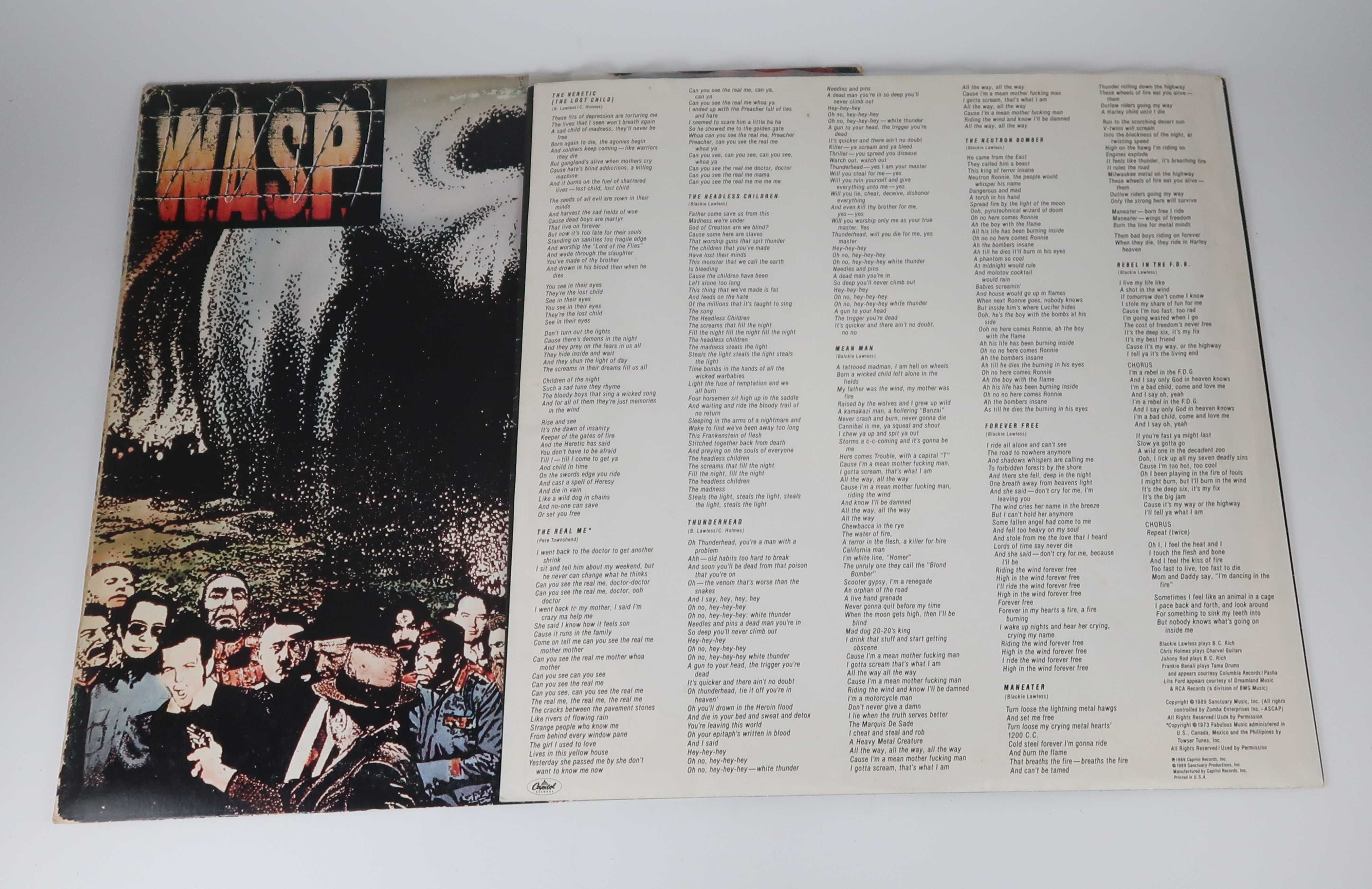 W.A.S.P. ‎– The Headless Children - Disco Vinil LP - Heavy Metal