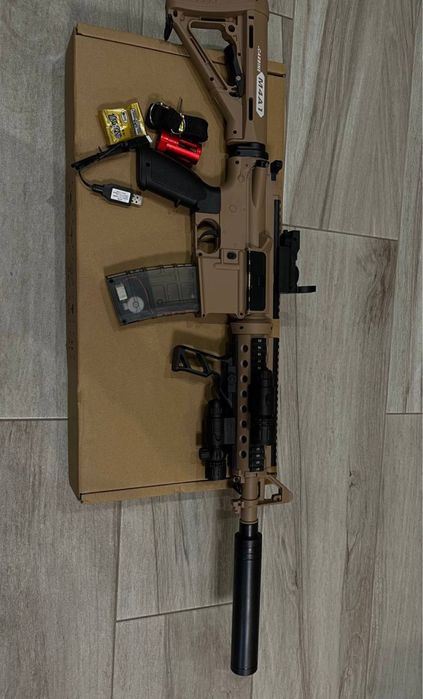 Автомат 104 см орбізний, М4А1, коричневий бластер орбіган