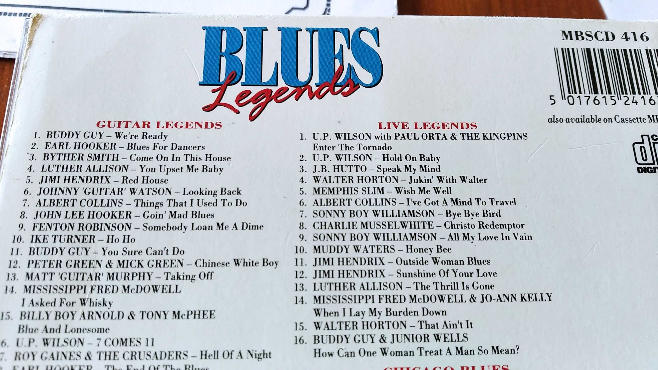 Blues Legends 72 Classic Blues Tracks Original Artists Recordings CD
