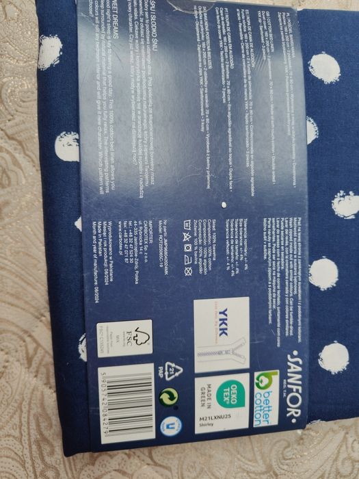 Pościel 3 elementy: poszwa 160*200, 2 poszewki 70*80. Nowa. Smukke