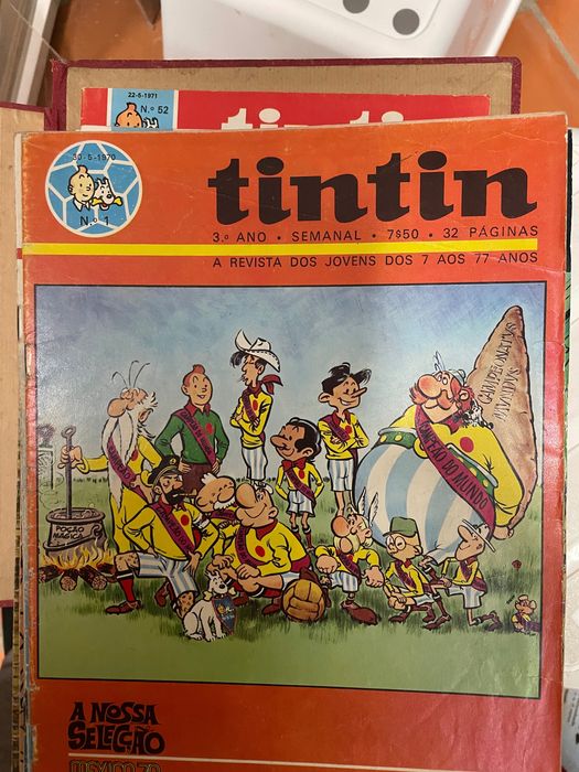 Revista Semanário Tintin - grande conjunto de revistas