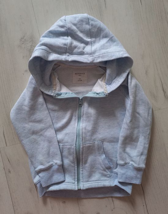 Bluza rozpinana długi rękaw dla dziewczynki