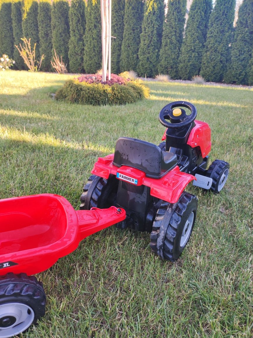 SMOBY Traktor z przyczepą FARMER XL czerwony na pedały