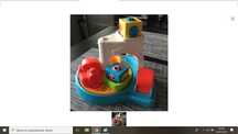 Fisher Price Pociąg Stacja ruchome klocki ciuchcia do nauki wysyłam