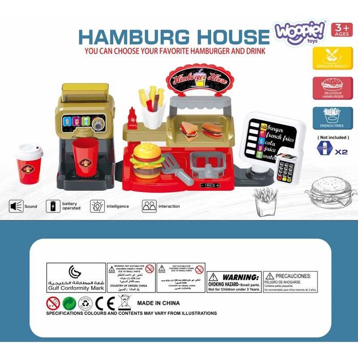 Fast Food XXL Sklep Restauracja Kasa + Dystrybutor Napojów WOOPIE