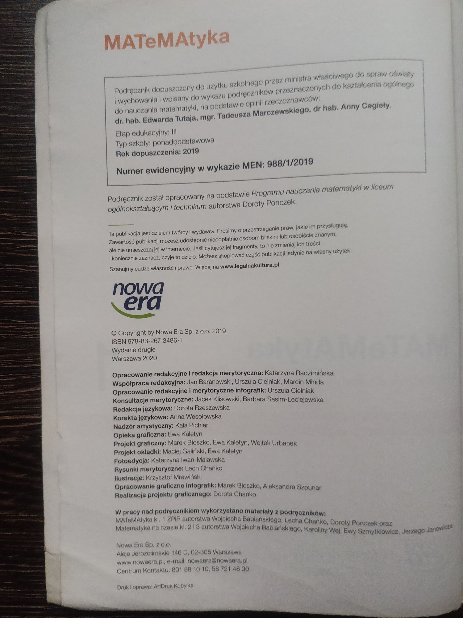 Podręcznik MATeMAtyka 1