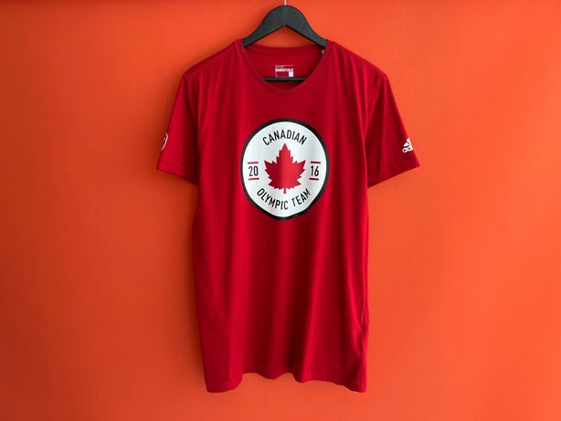 ??? Adidas Canada Olympic Team Оригинал мужская футболка размер L Б У