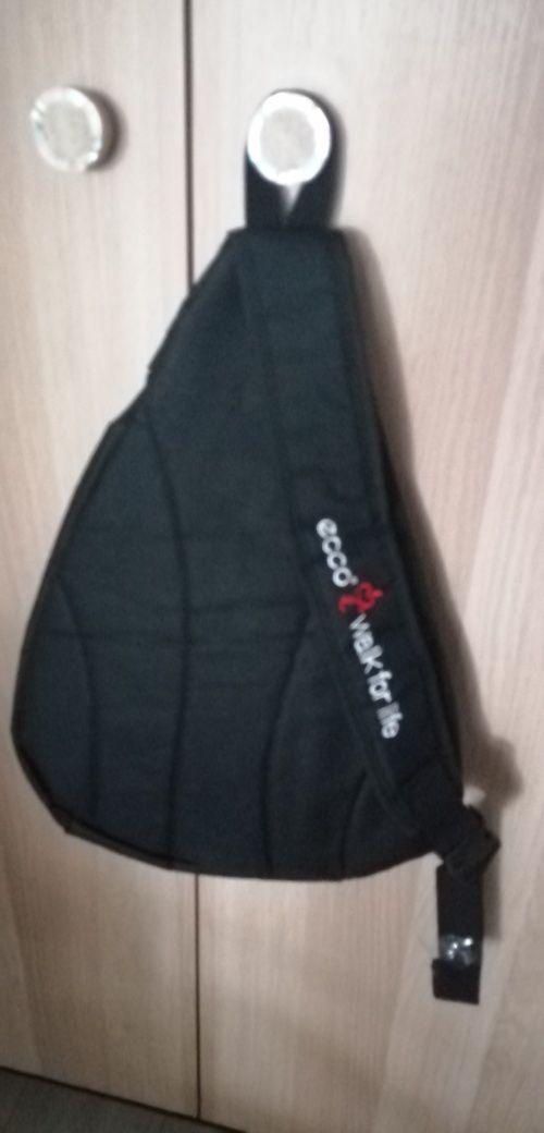 ECCO czarny plecak na jedno ramię
