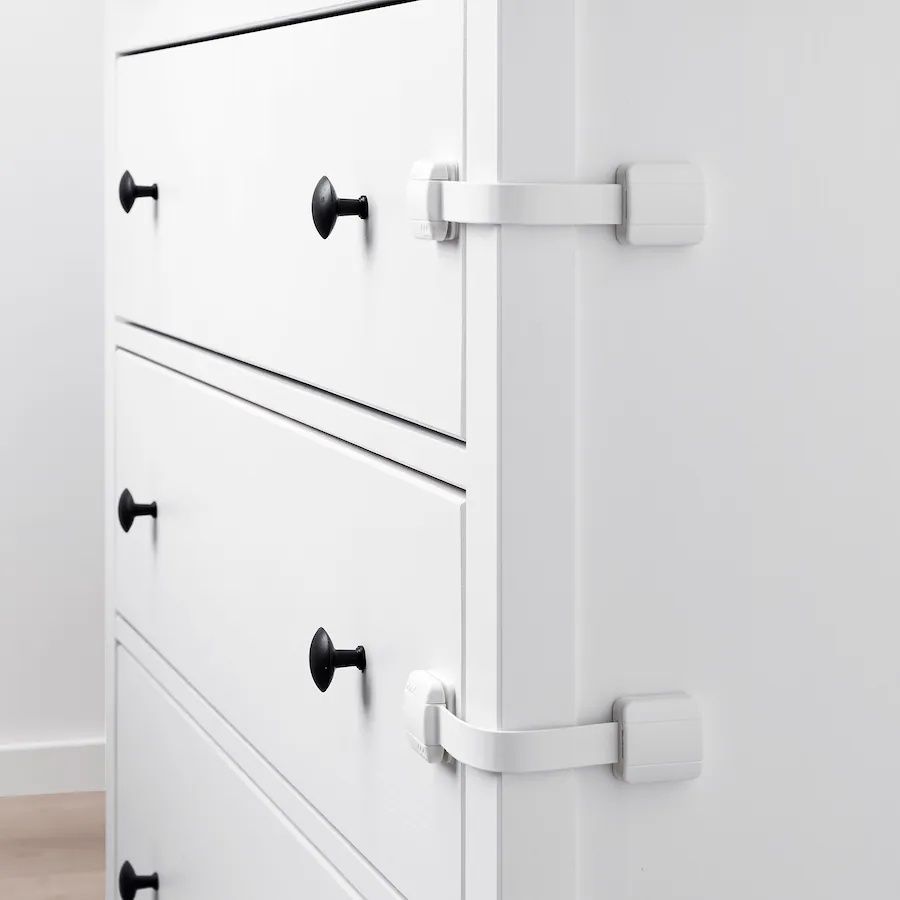 Blokady wielofunkcyjne Ikea Undvika białe 2 sztuki