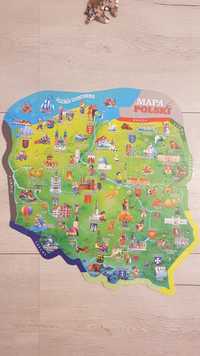 Puzzle dla dzieci Mapa Polski