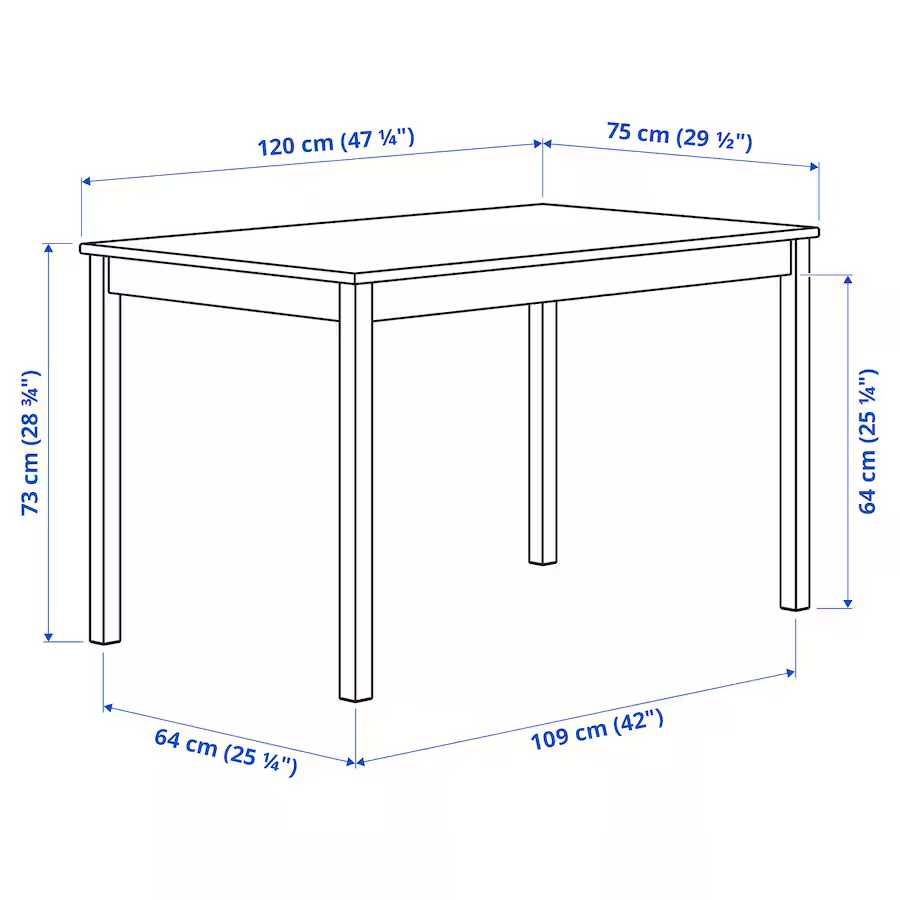 Mesa INGO em pinho, IKEA