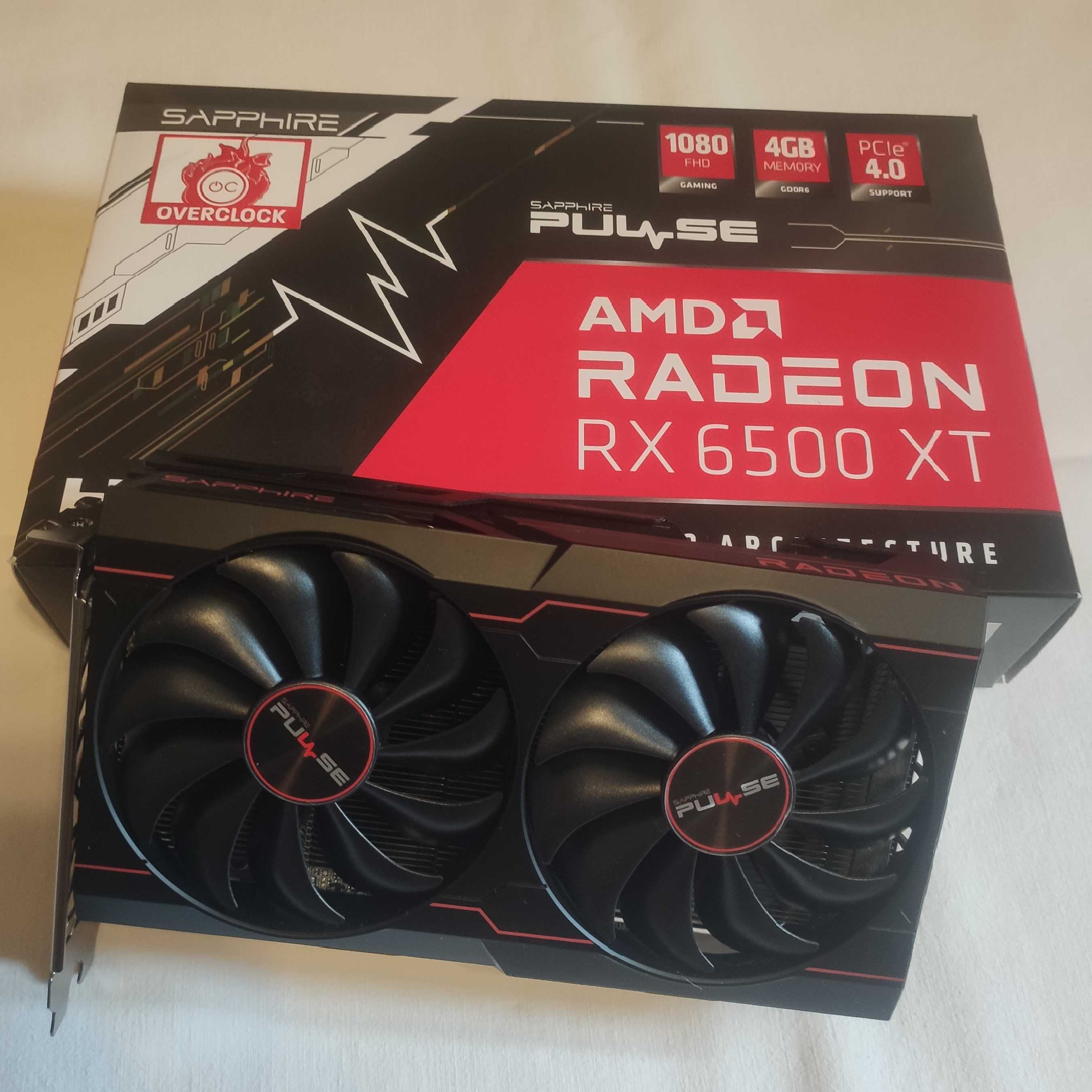 Karta graficzna AMD Radeon SAPPHIRE PULSE RX 6500 XT 4GB