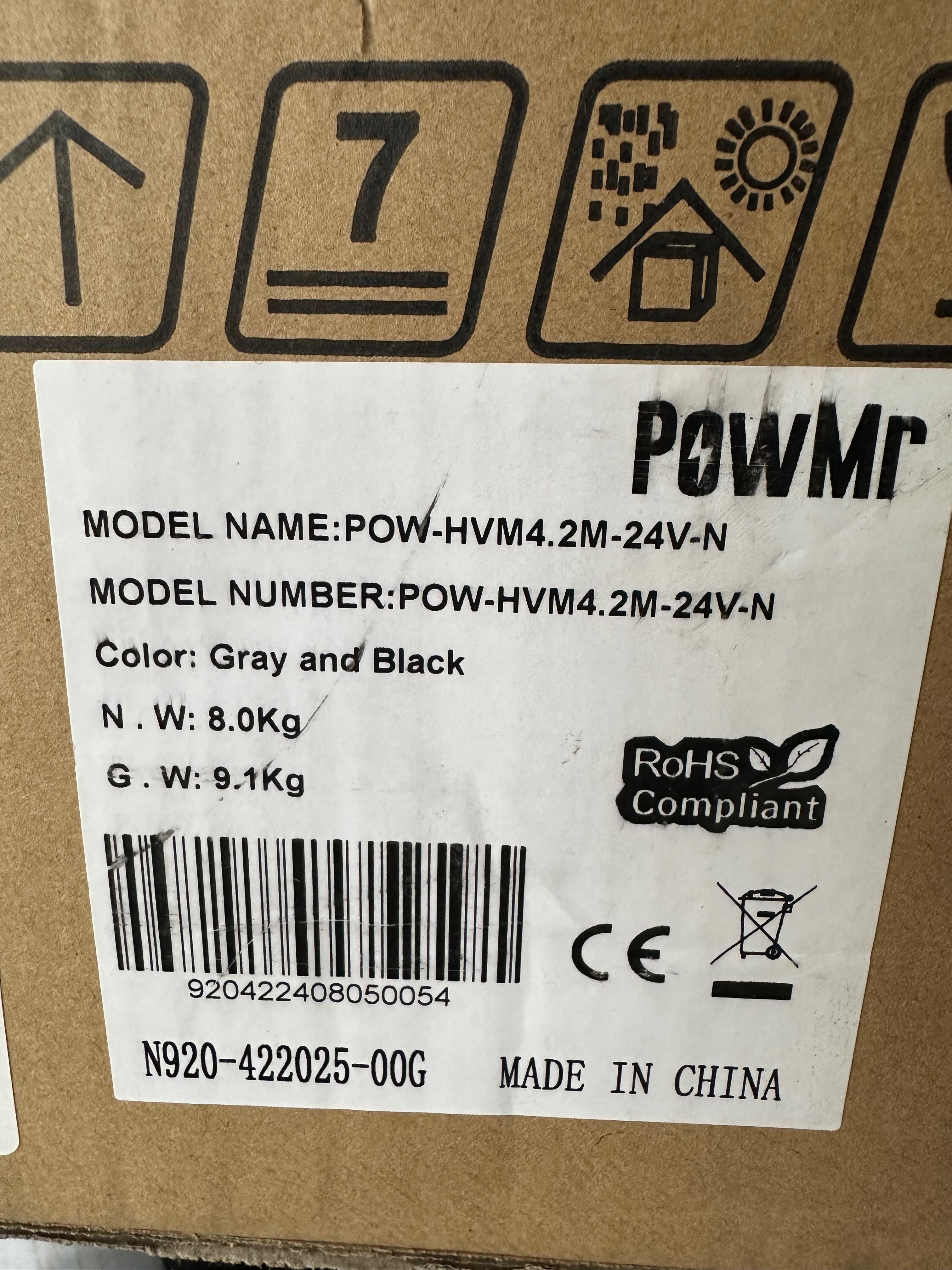 Гібридний інвертор PowMr 4200W 24V POW-HVM4.2M-24V-N .