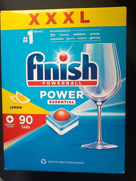 Kapsułki do zmywarki 90 sztuk  finish powerball power essential Lenin