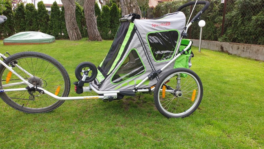 Przyczepka rowerowa Qeridoo Spid Kid 2 Speedkid2 do roweru dla dzieci