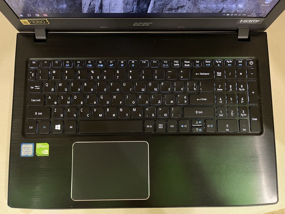 Игровой ноутбук 15.6" Acer Aspire на Intel i5-8250U с Nvidia MX150 SSD