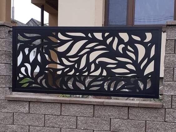 Декоративні металеві вставки для воріт та огорожі Лазерна різка металу