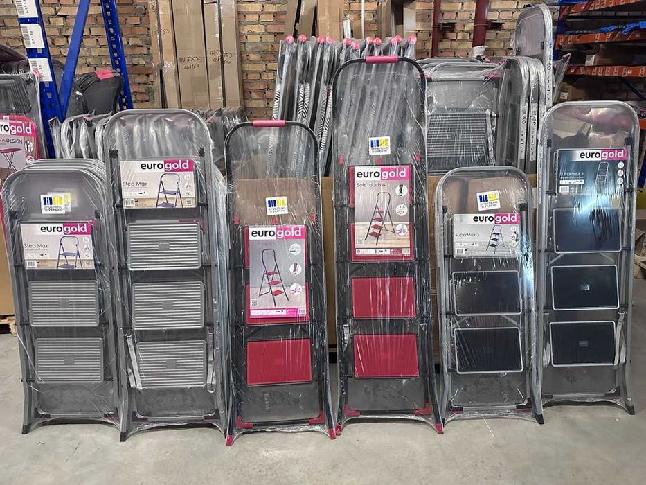 Драбина-стрем'янка EuroGold (2, 3, 4 сходинки)