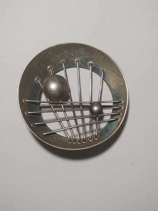 Брошь серебряная 900 проба