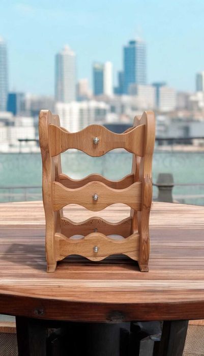 Stojak na wino - drewno lakier x6