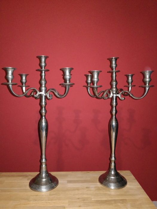 świecznik świeczniki 5-cio ramienne lata 30-40 antyki