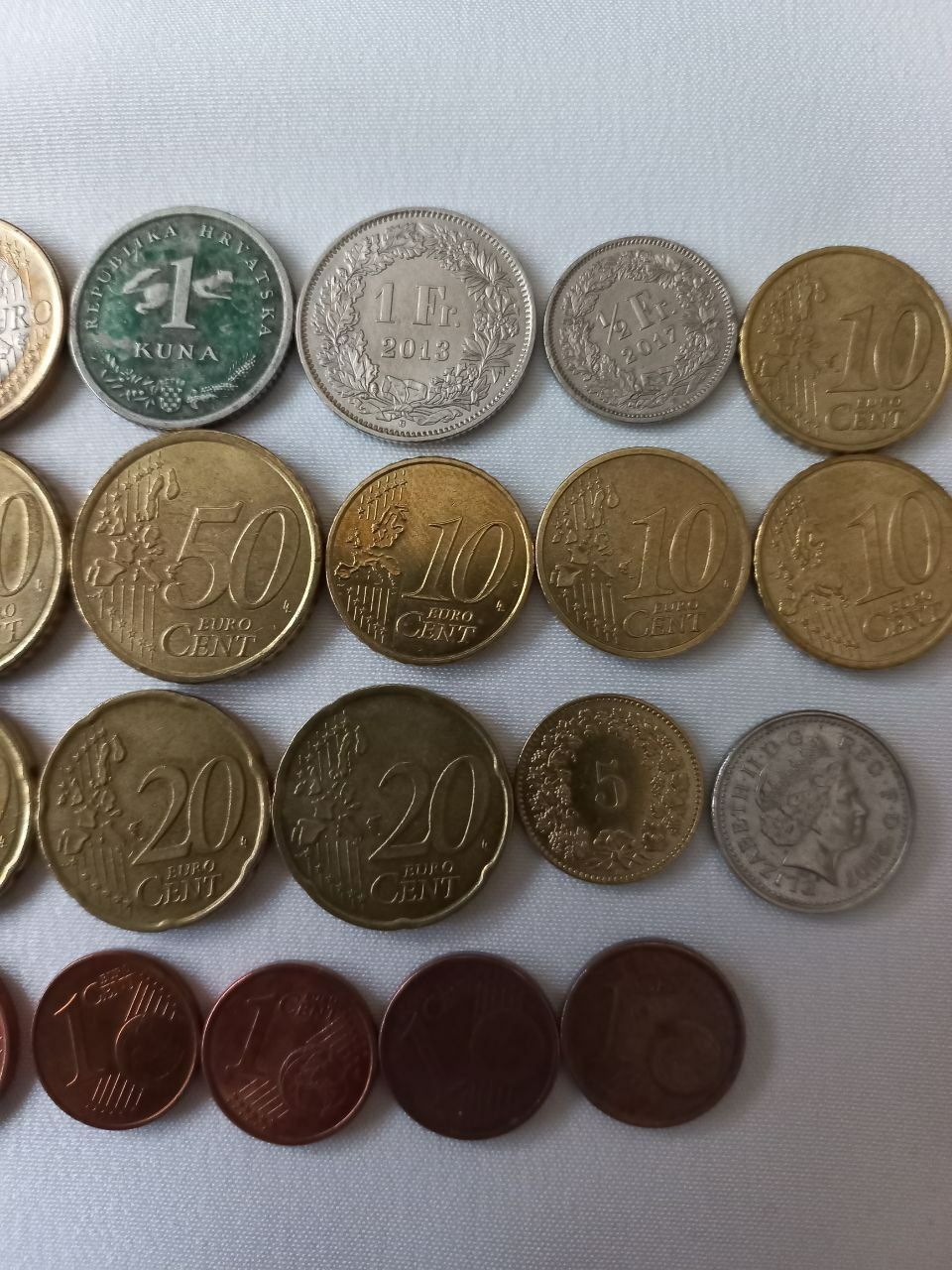 Монети Євромонети одним лотом