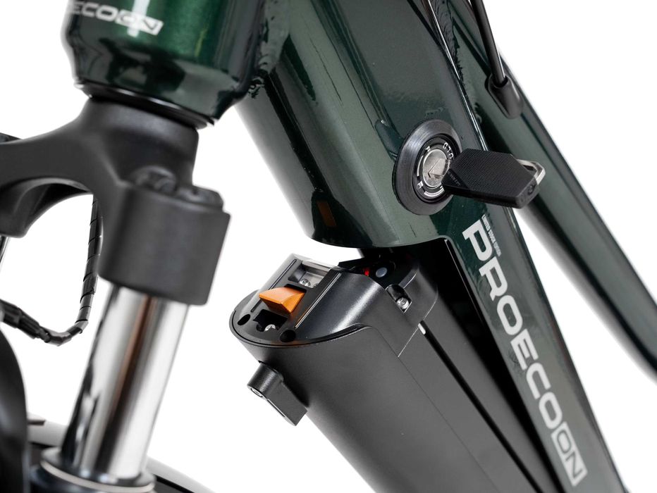 Rower elektryczny PROECO TRK 1.0 Low Frame Integrated zielony
