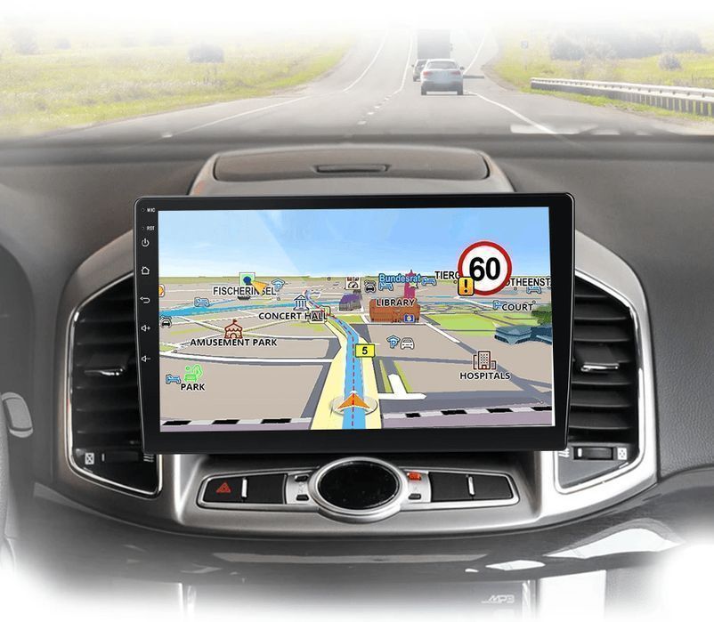 Radio Android 2-DIN do Chevrolet Captiva 2011 - 2016, 6GB 128GB