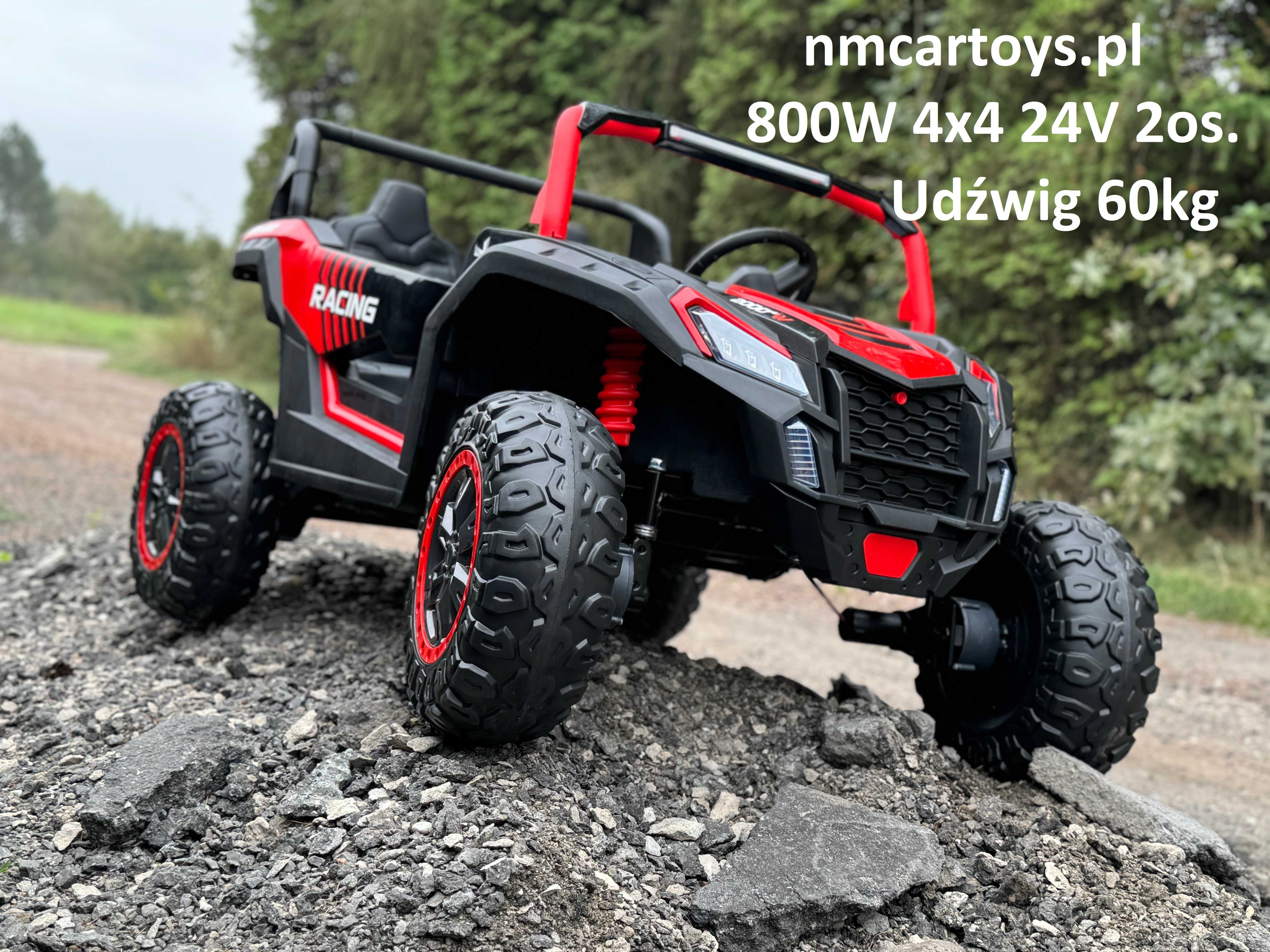 Auto 2os. 4x4 800W 24V Buggy A032 na akumulator Pojazd Samochód Autko