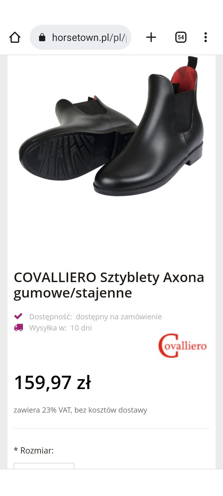 Buty jeździeckie nowe 38 covalliero