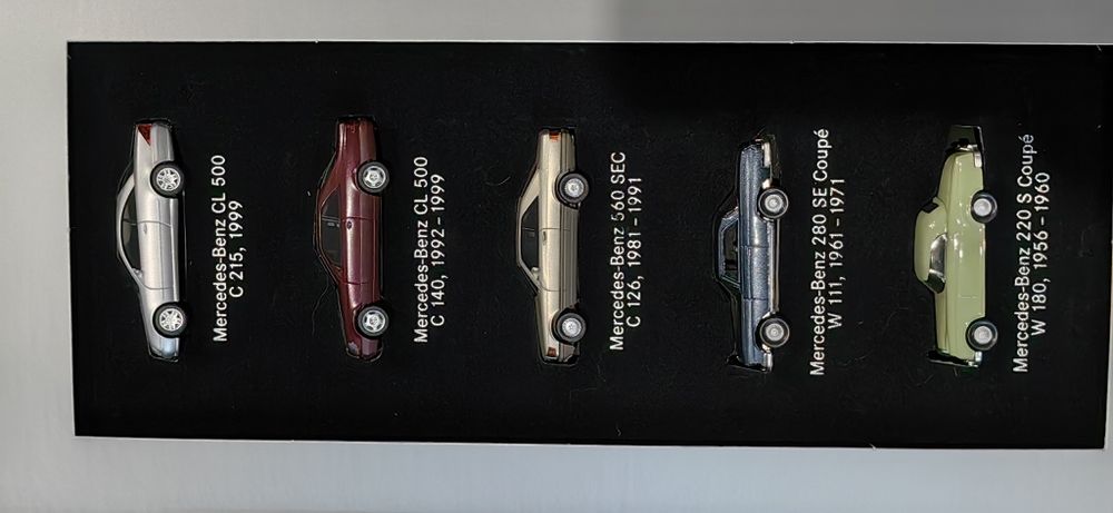 3x zestaw Mercedesów SEC CL S 300SL 300SLR 1/87