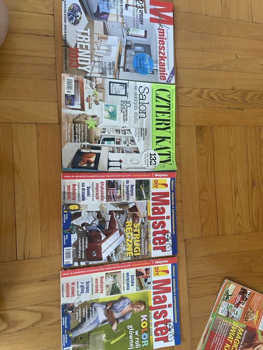 Zestaw starych gazet wnętrzarskich