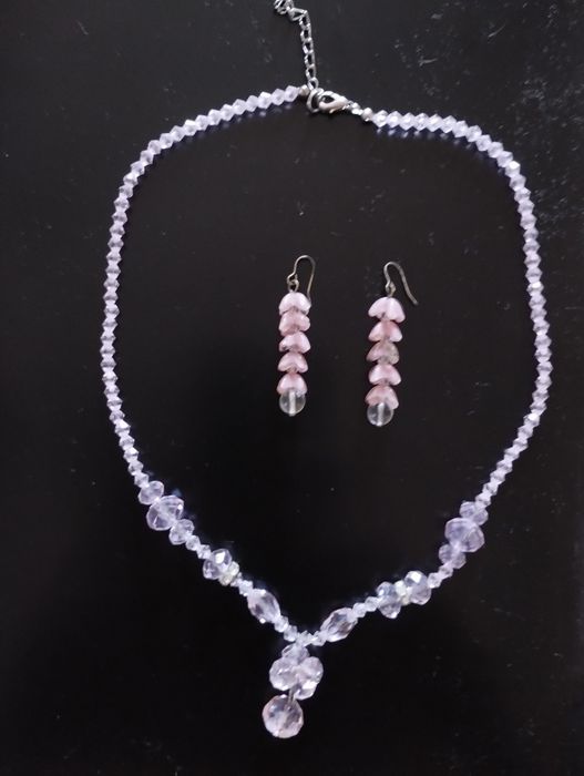 Комплект бусы и серьги