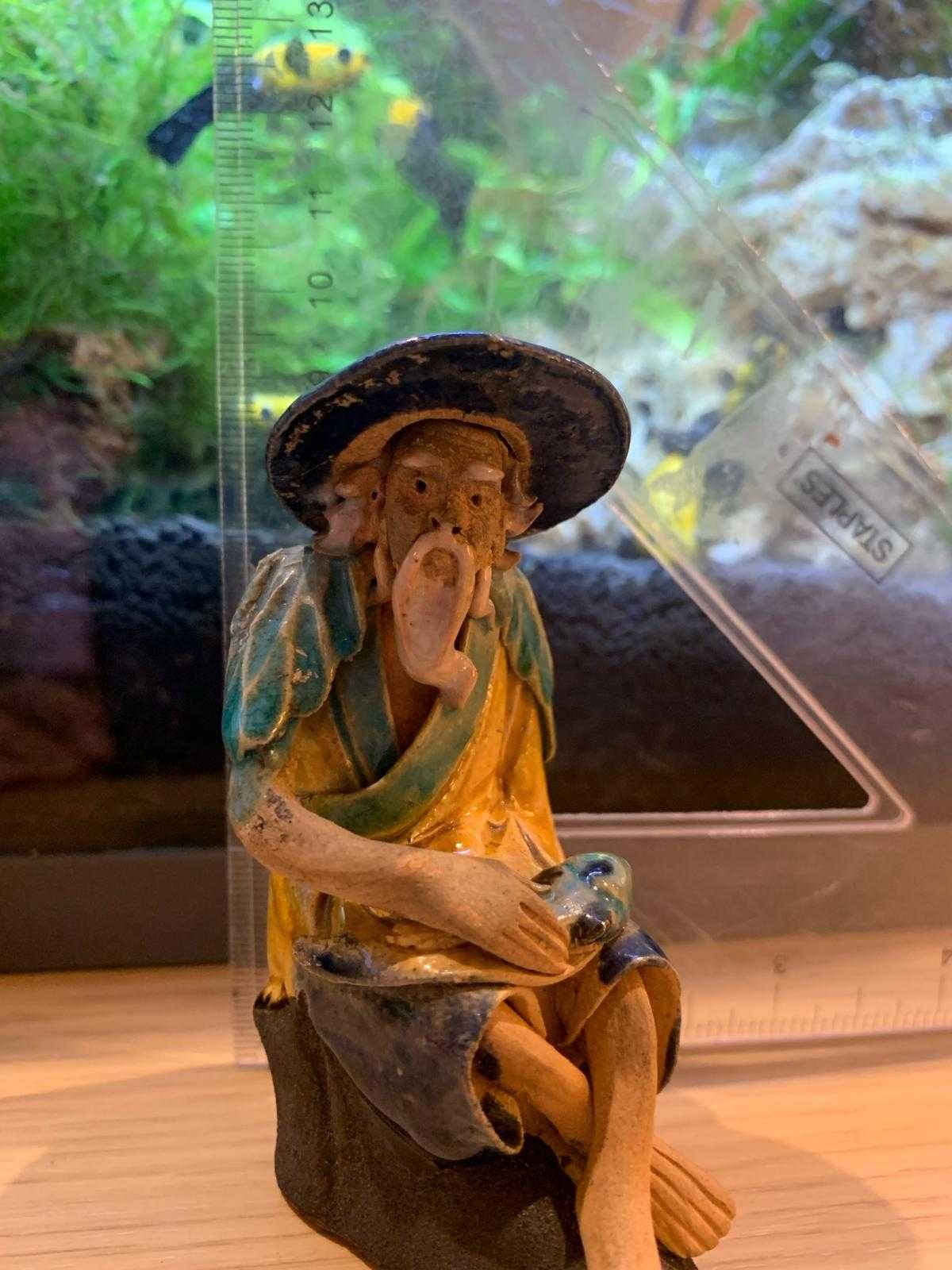 Figura chinesa em terracota - primeira metade do sec XX - Vintage