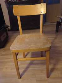 Krzesło drewniane PRL