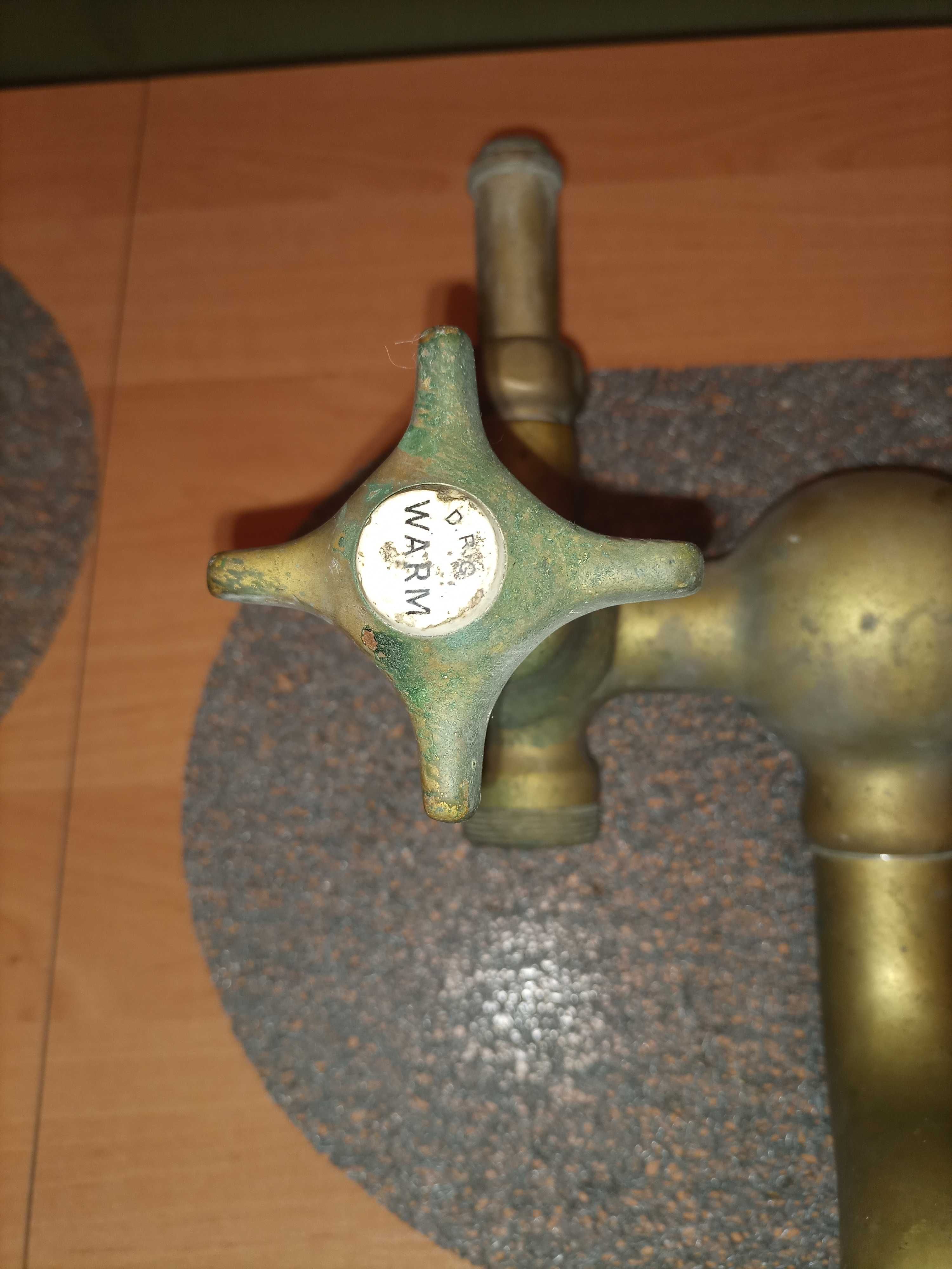 Kran  koniec XIX wiek retro vintage 9 kilogramów  mosiądz.