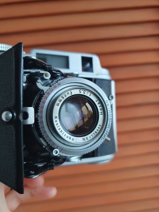Konica Pearl IV + Konishiroku Hexar 75mm f3.5